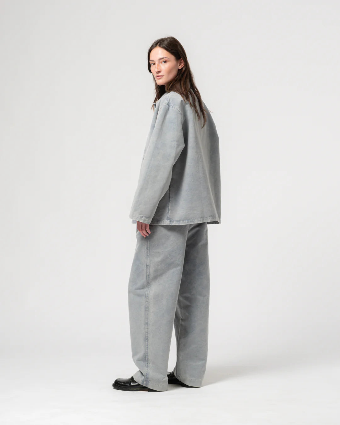 Coach jacket nebraska cotton coastal blue