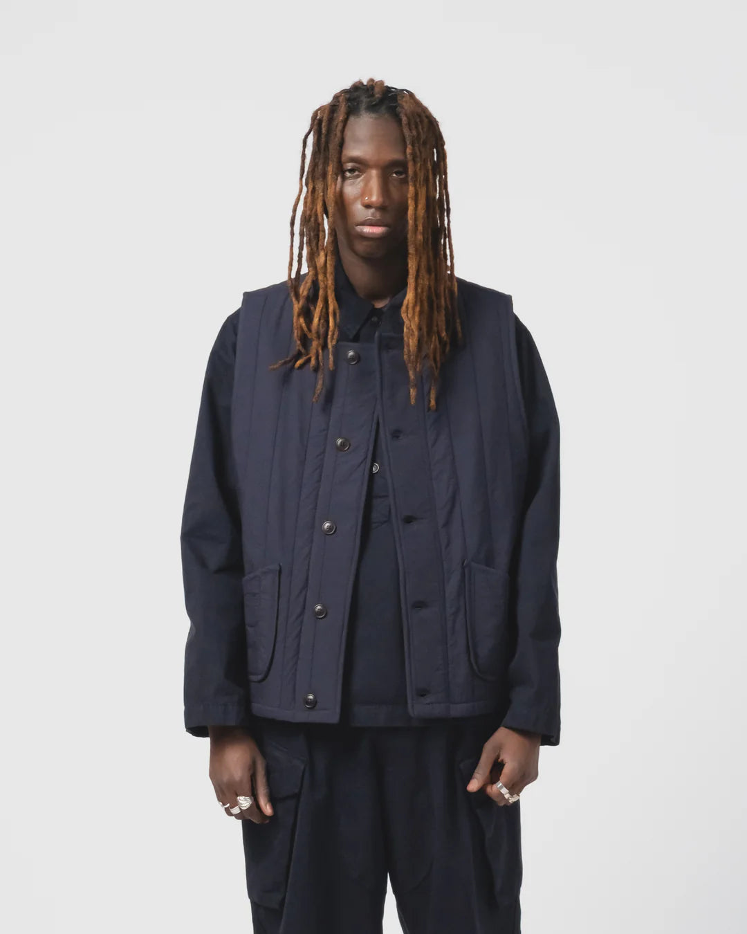 Barrage vest quilted cotton Inkt