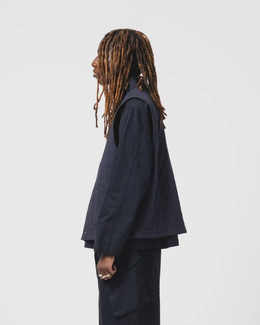 Barrage vest quilted cotton Inkt