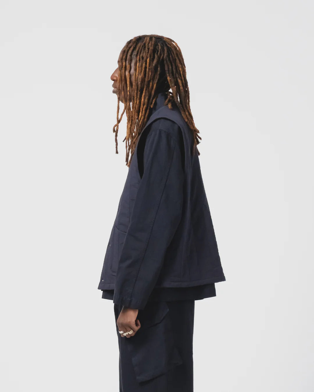 Barrage vest quilted cotton Inkt