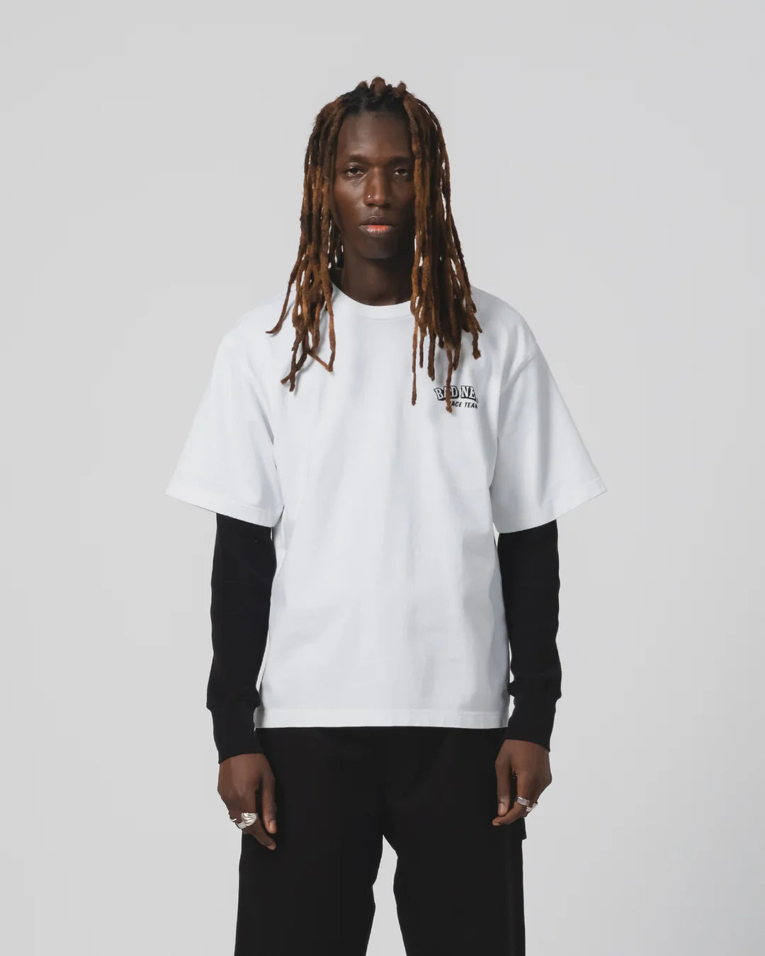 Bad News Tee Open End White