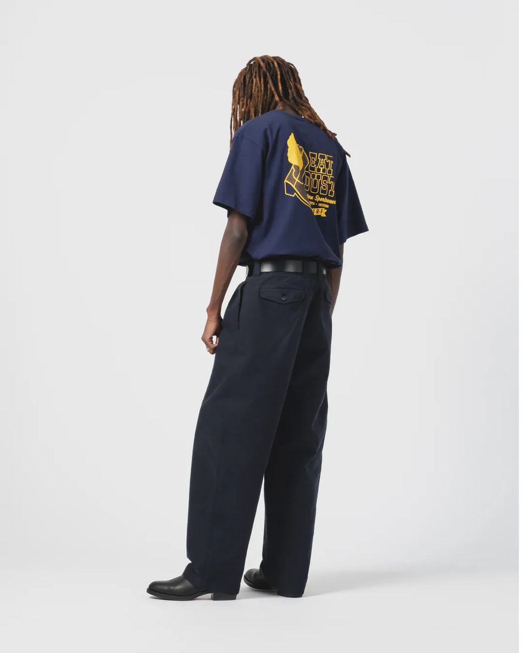 Flying Boots Tee Open End Indigo