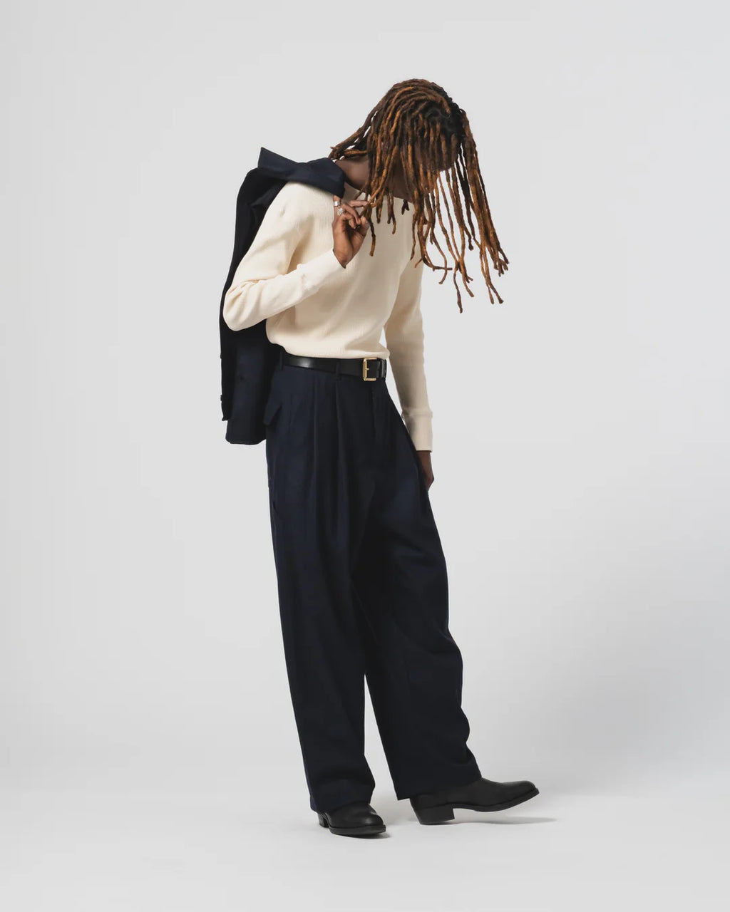 L/S Thermo Waffle T Jersey Off White