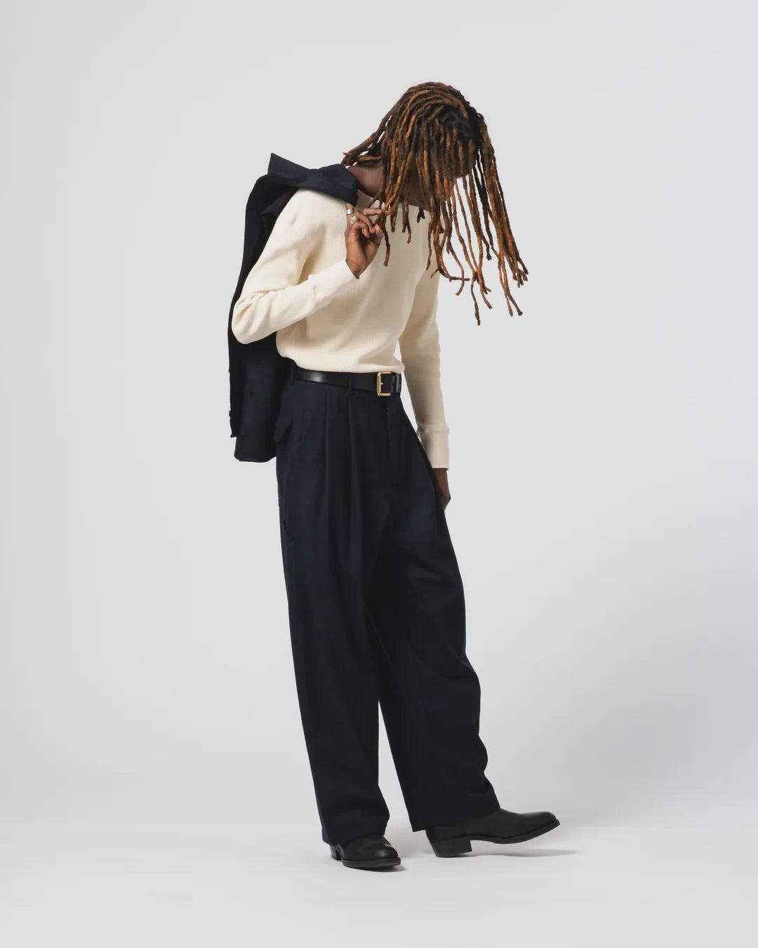 L/S Thermo Waffle T Jersey Off White