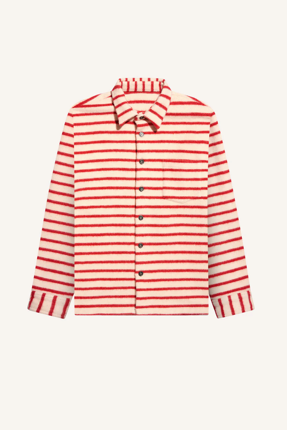 Surchemise epure rayure rouge