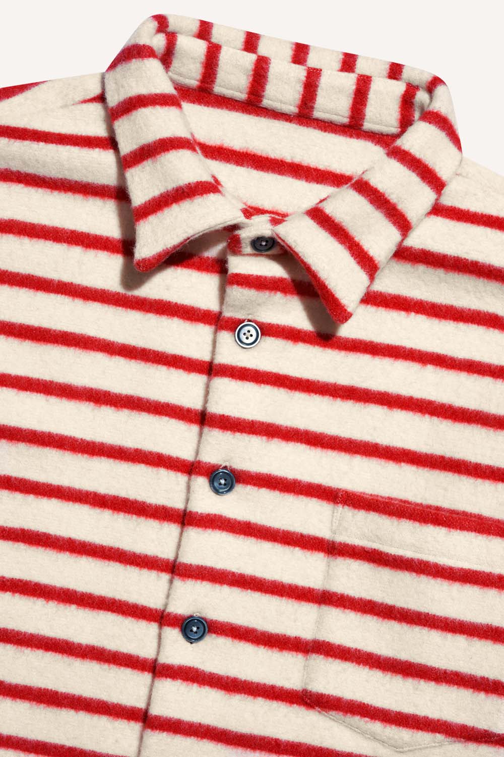 Surchemise epure rayure rouge