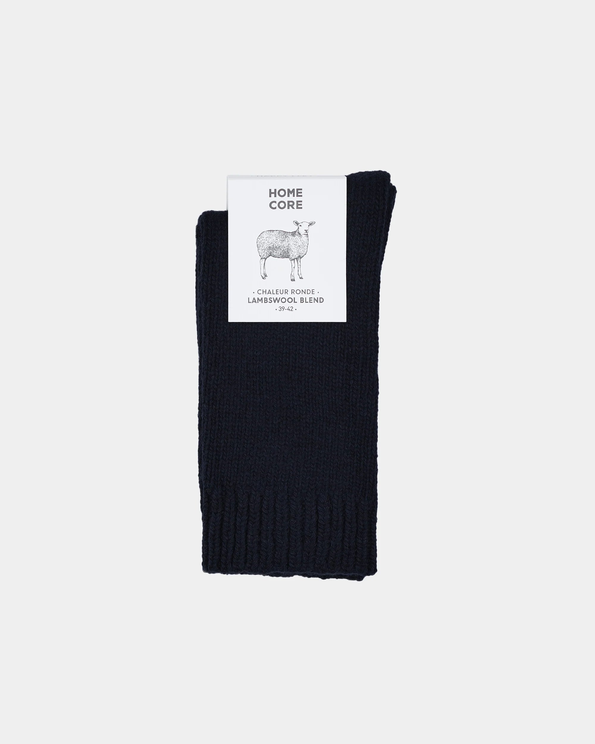Wool socks rustic black