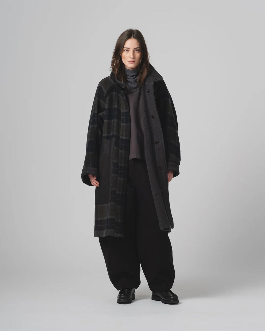 Army Trench Golf Wool Caviar