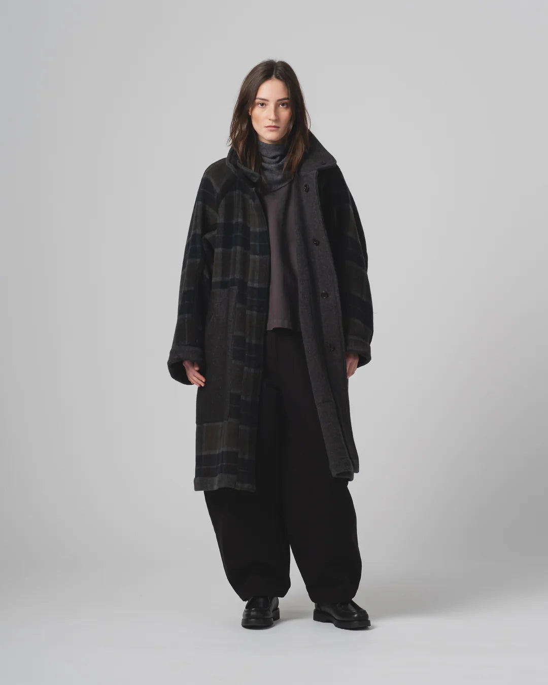 Army Trench Golf Wool Caviar