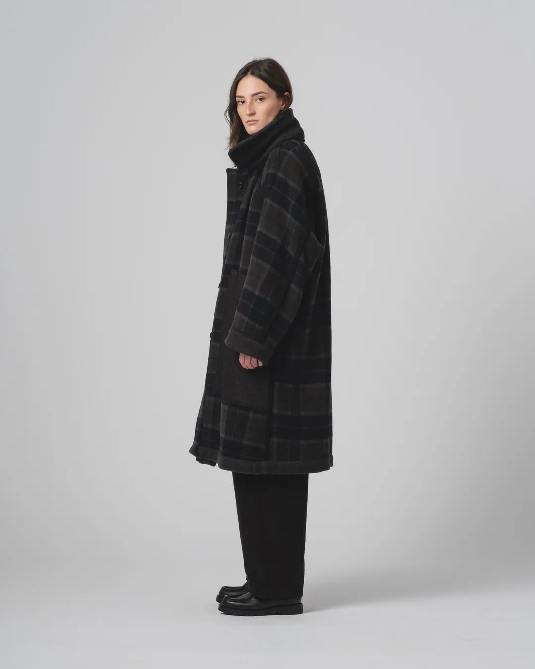 Army Trench Golf Wool Caviar