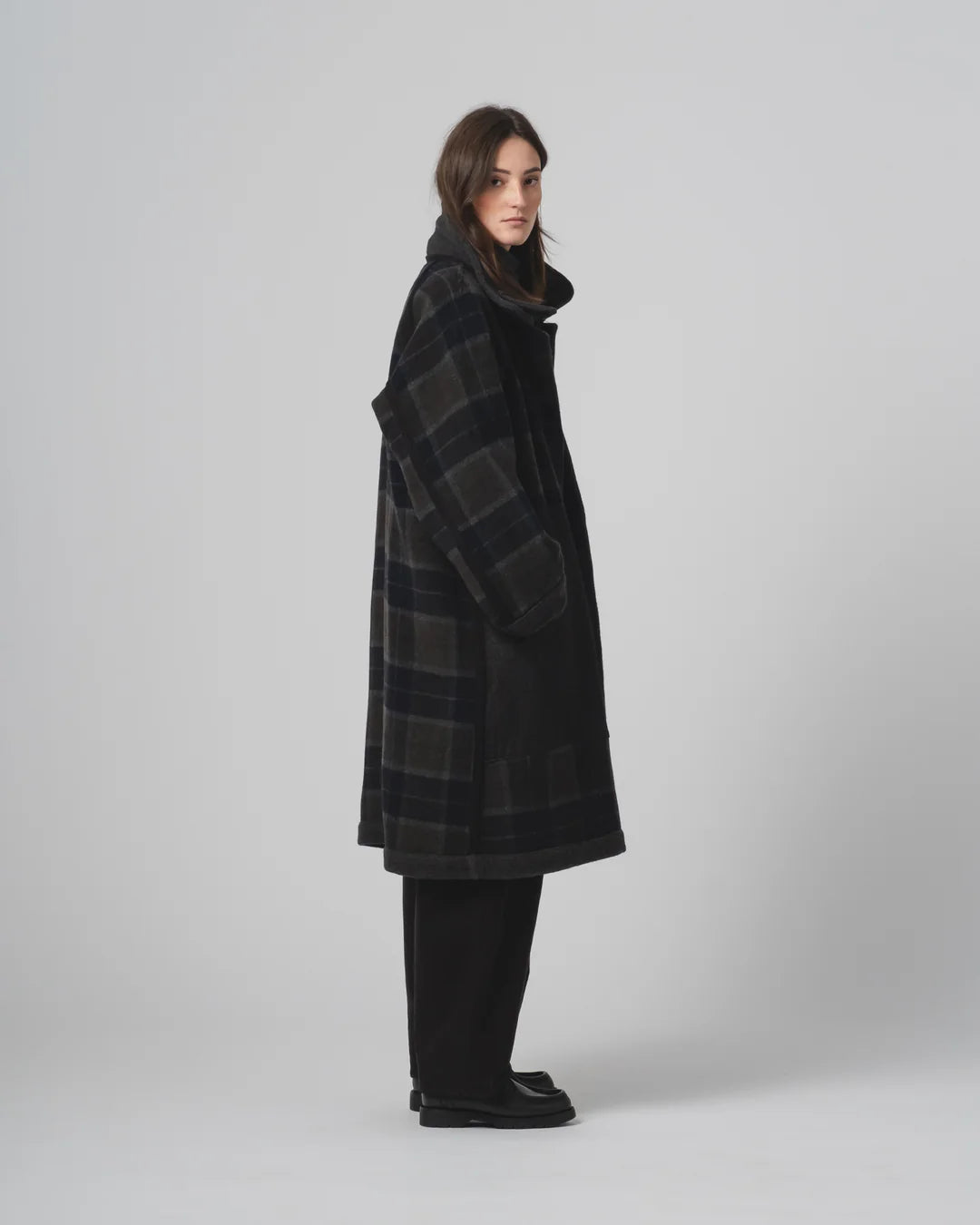 Army Trench Golf Wool Caviar