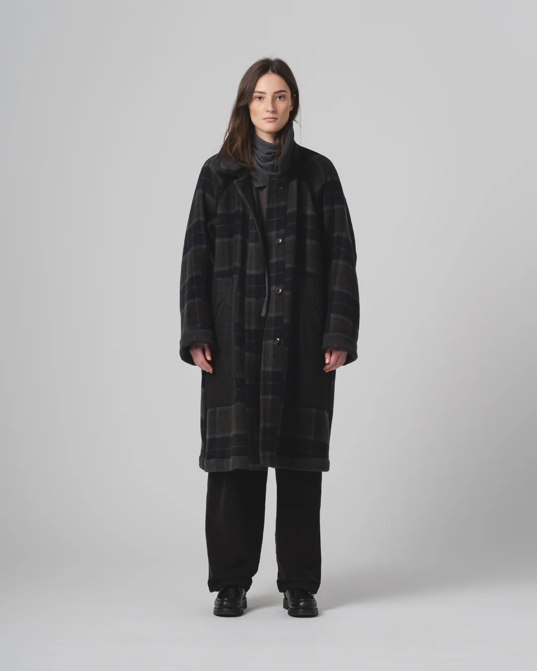 Army Trench Golf Wool Caviar