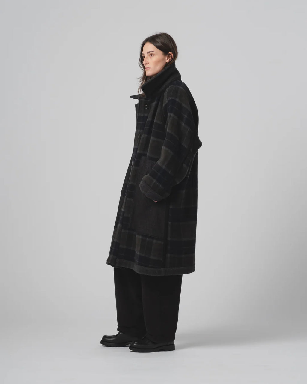 Army Trench Golf Wool Caviar