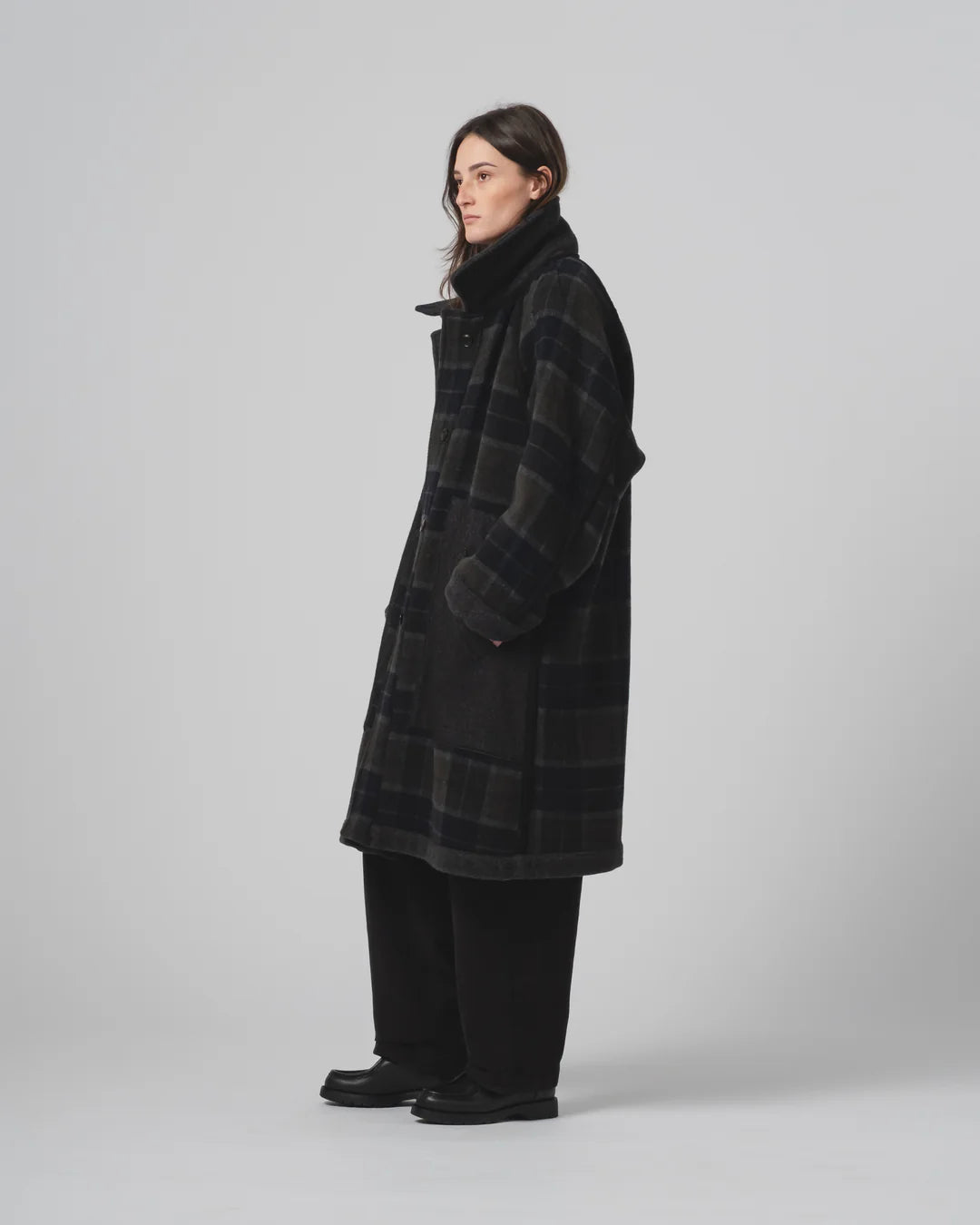 Army Trench Golf Wool Caviar