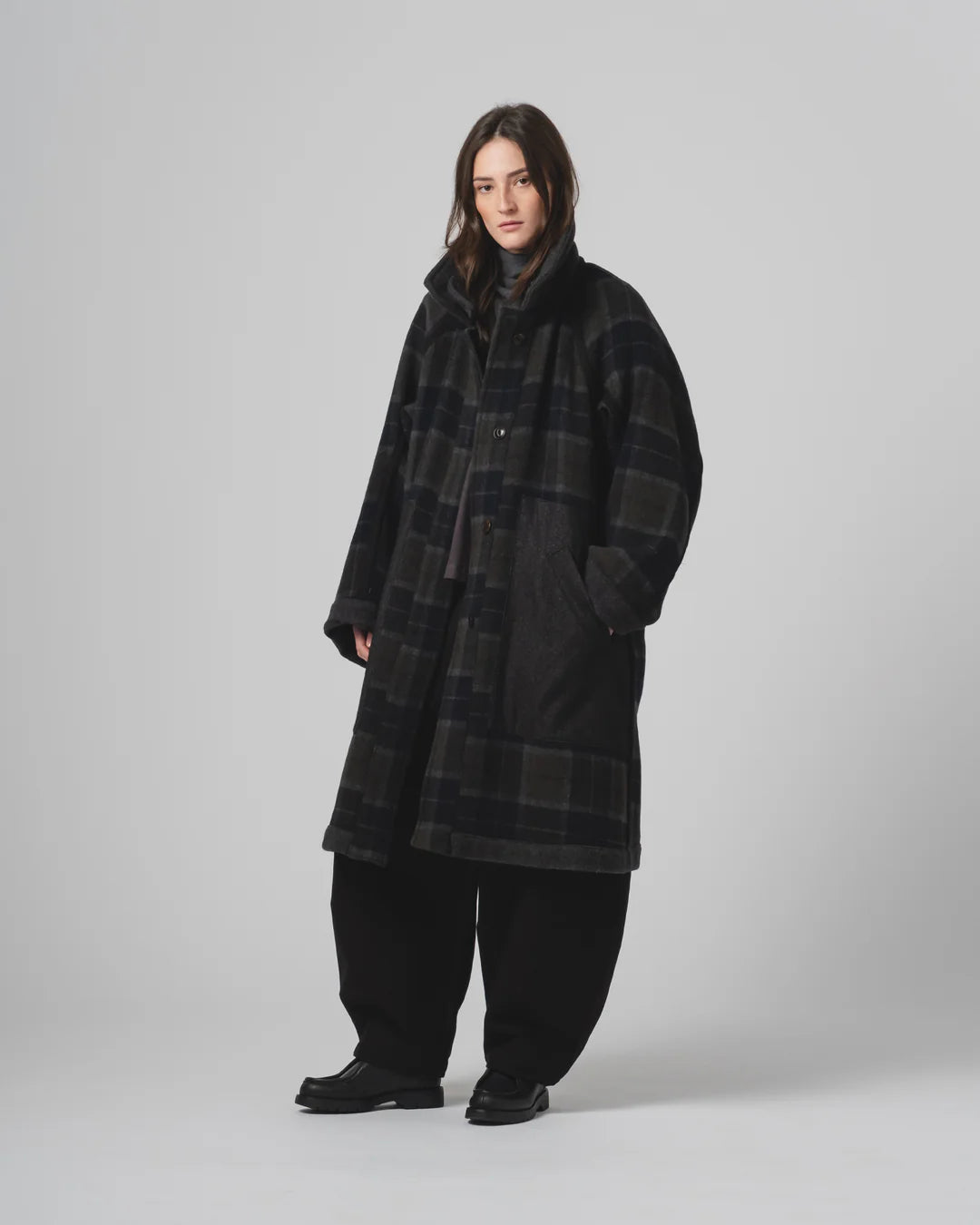 Army Trench Golf Wool Caviar