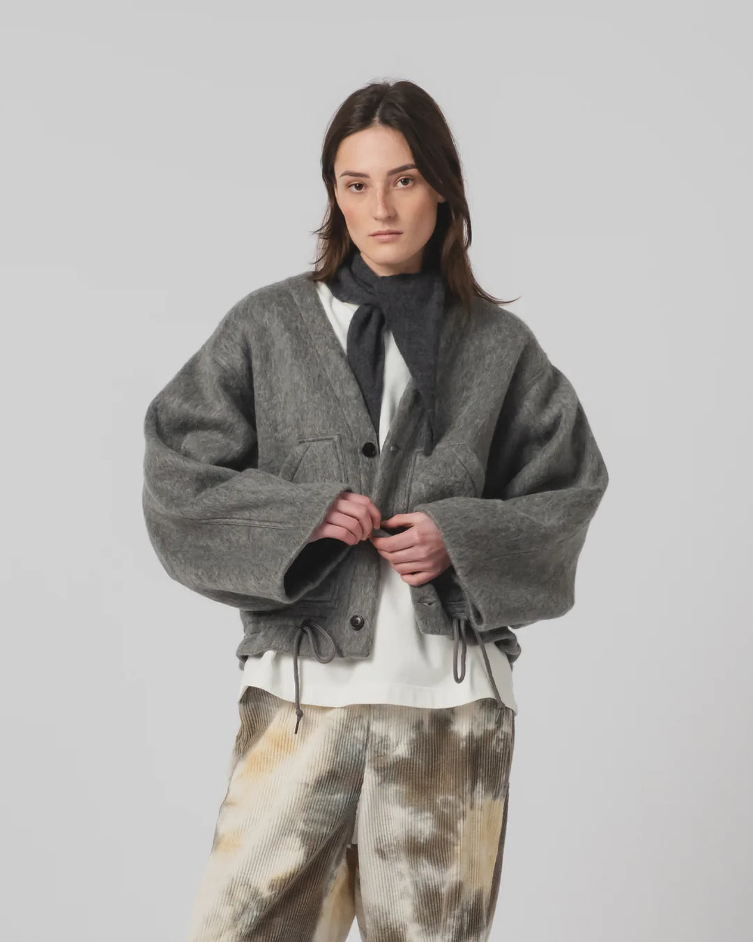 Reactor Jacket Mohair Fleece Asphalt