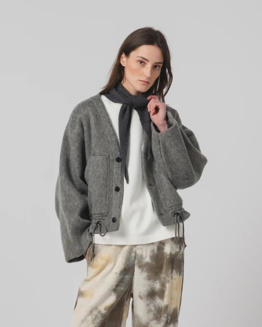 Reactor Jacket Mohair Fleece Asphalt