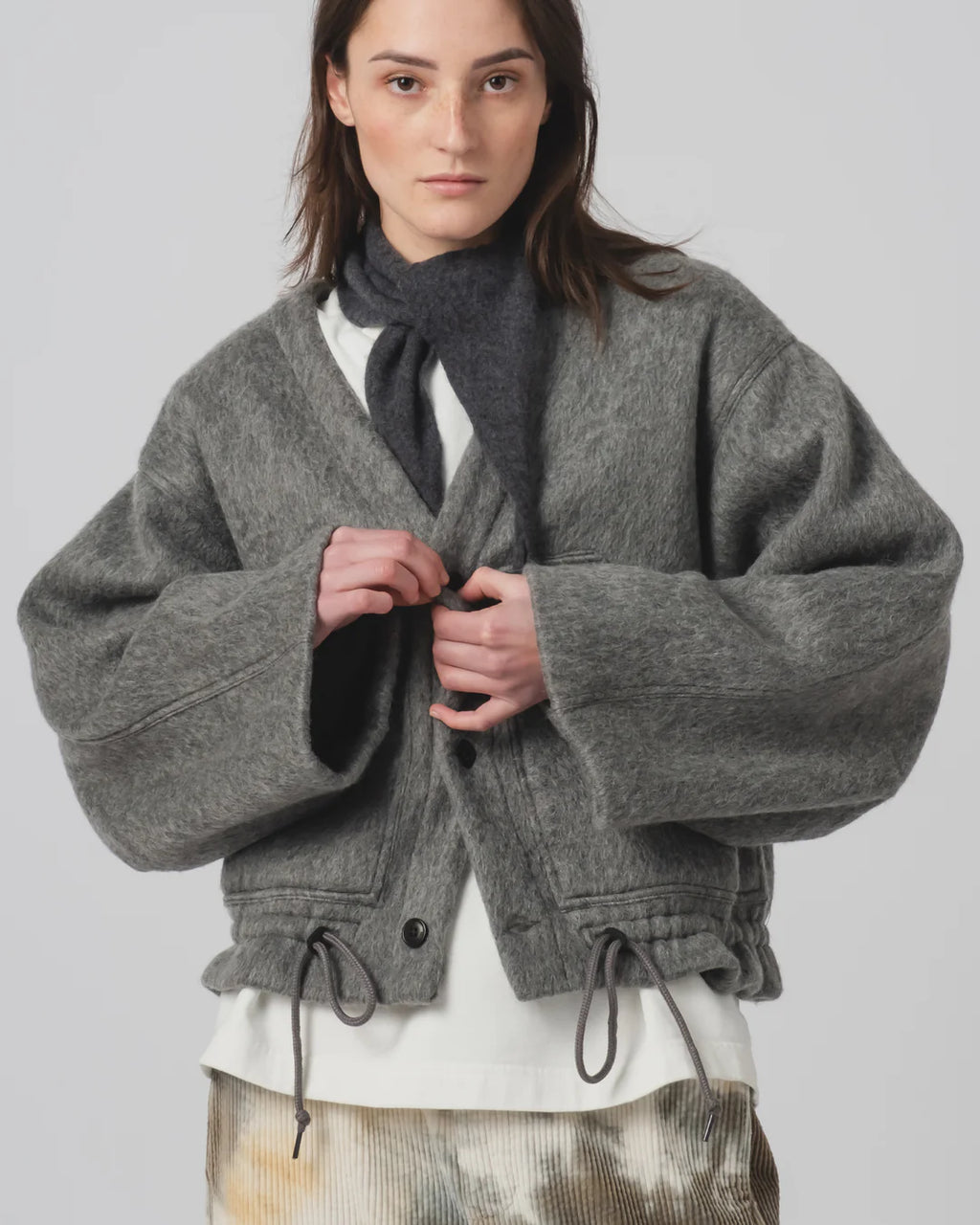 Reactor Jacket Mohair Fleece Asphalt