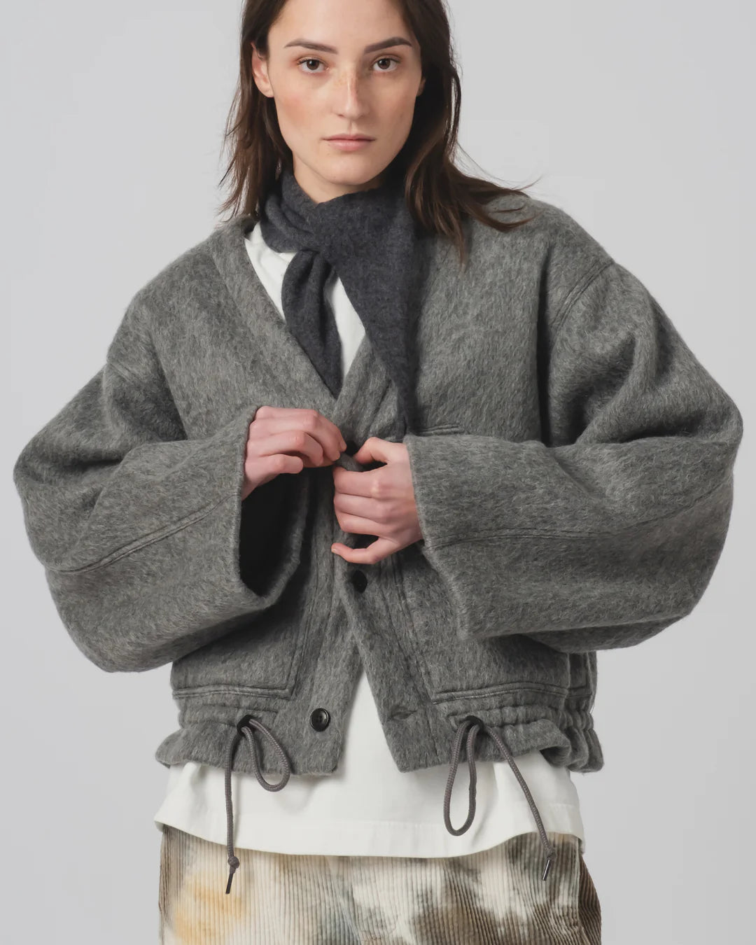 Reactor Jacket Mohair Fleece Asphalt