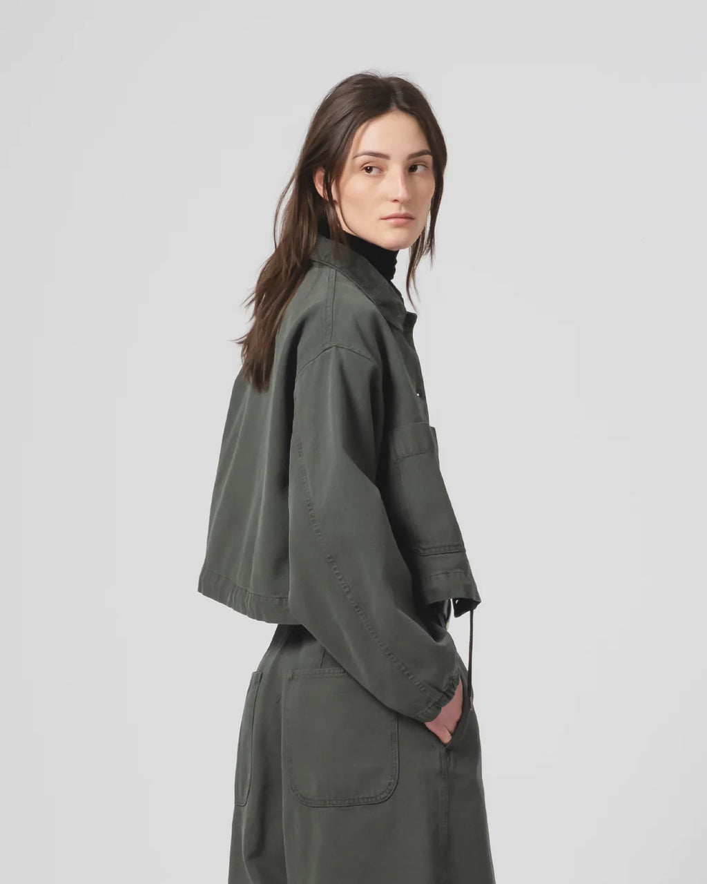 Woopsie Jacket Canvas Forest Green