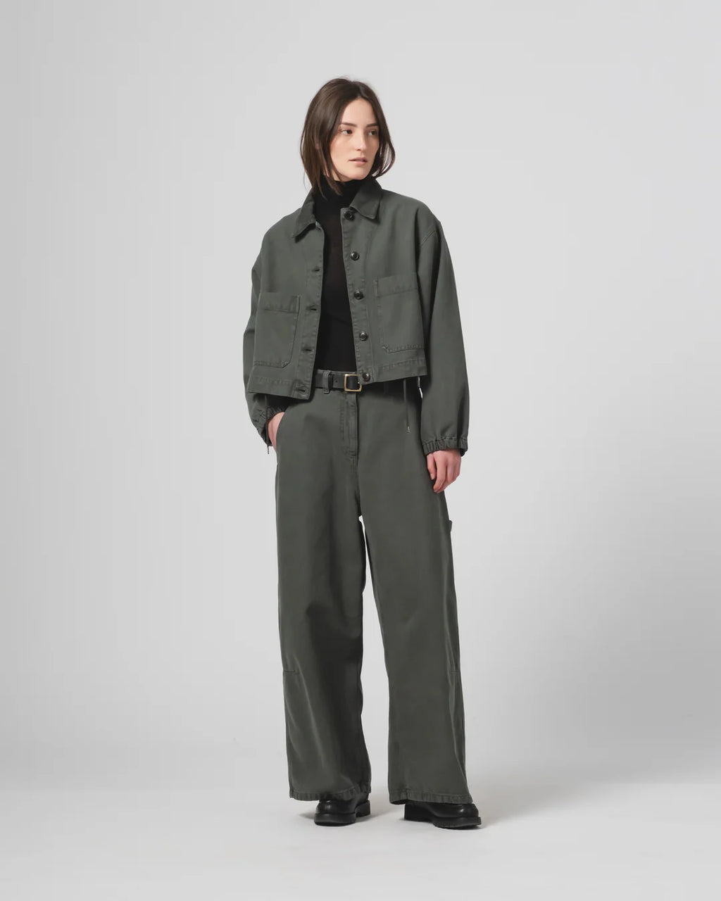 Woopsie Jacket Canvas Forest Green