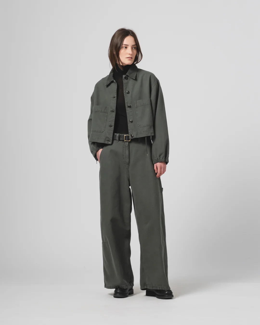 Woopsie Jacket Canvas Forest Green