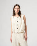 Veston cotton linen wheat