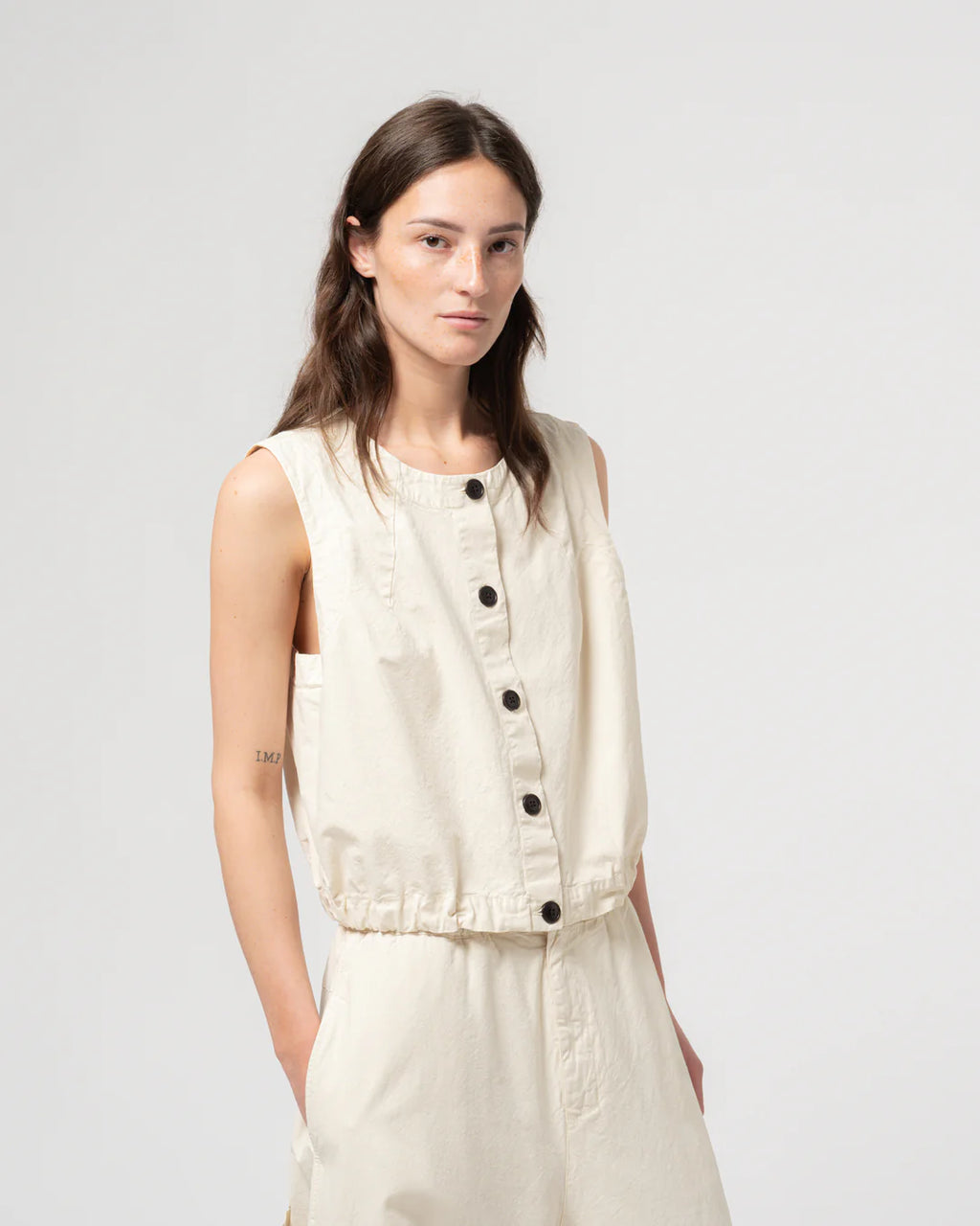 Veston cotton linen wheat