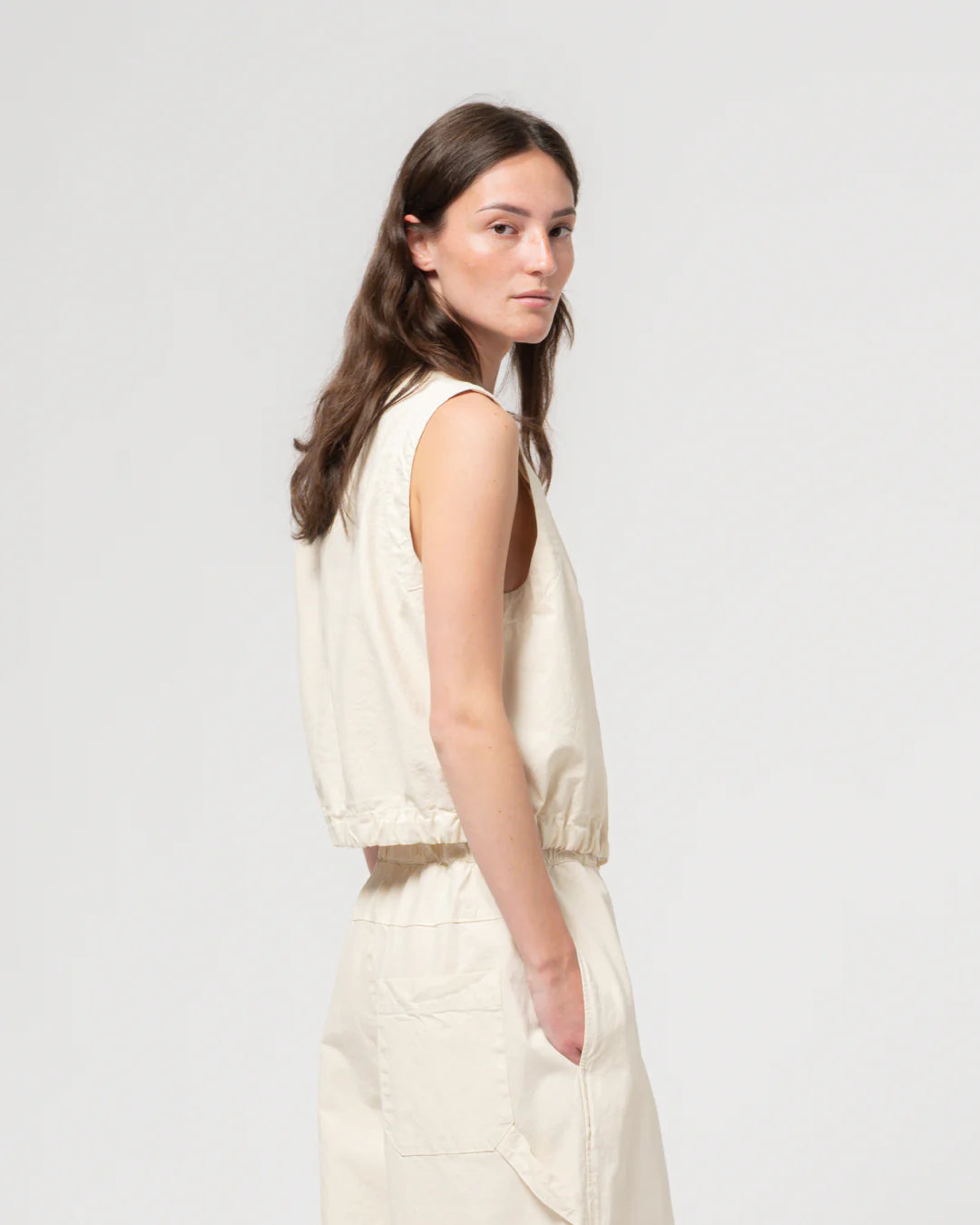 Veston cotton linen wheat