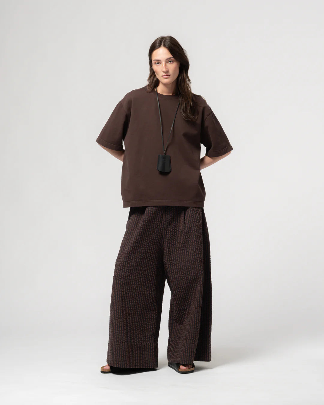 Culotte belfast serrsucker coffee navy