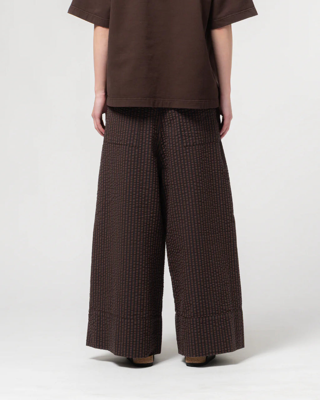 Culotte belfast serrsucker coffee navy
