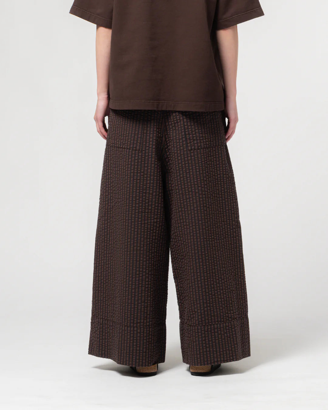Culotte belfast serrsucker coffee navy