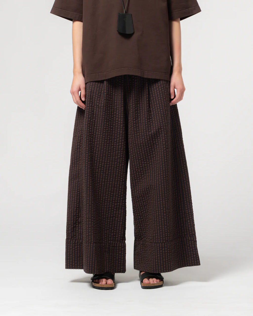 Culotte belfast serrsucker coffee navy