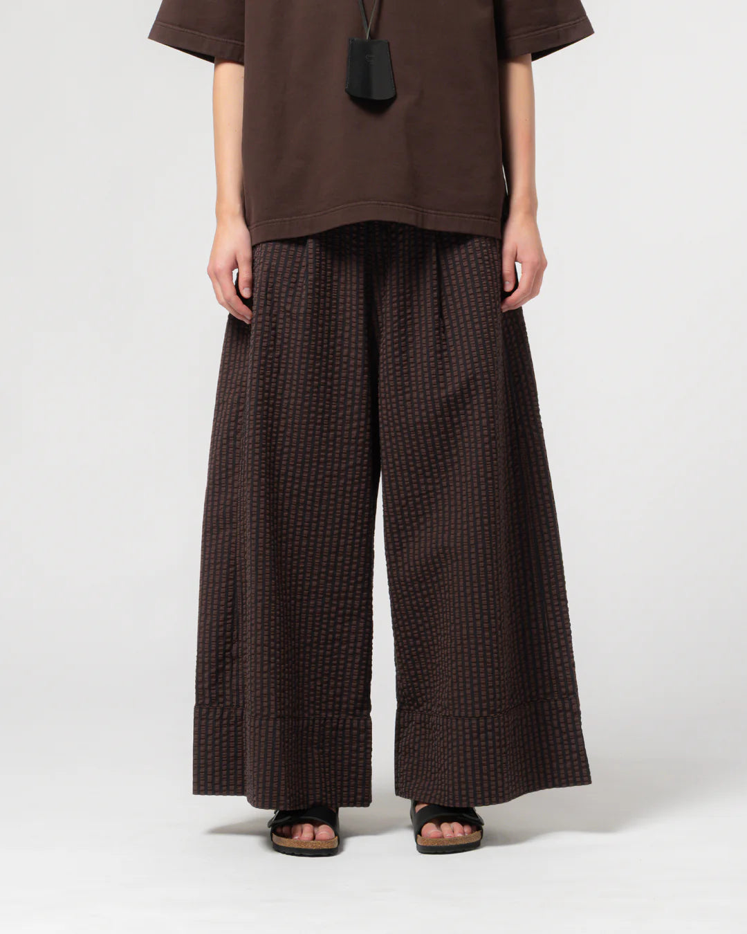 Culotte belfast serrsucker coffee navy