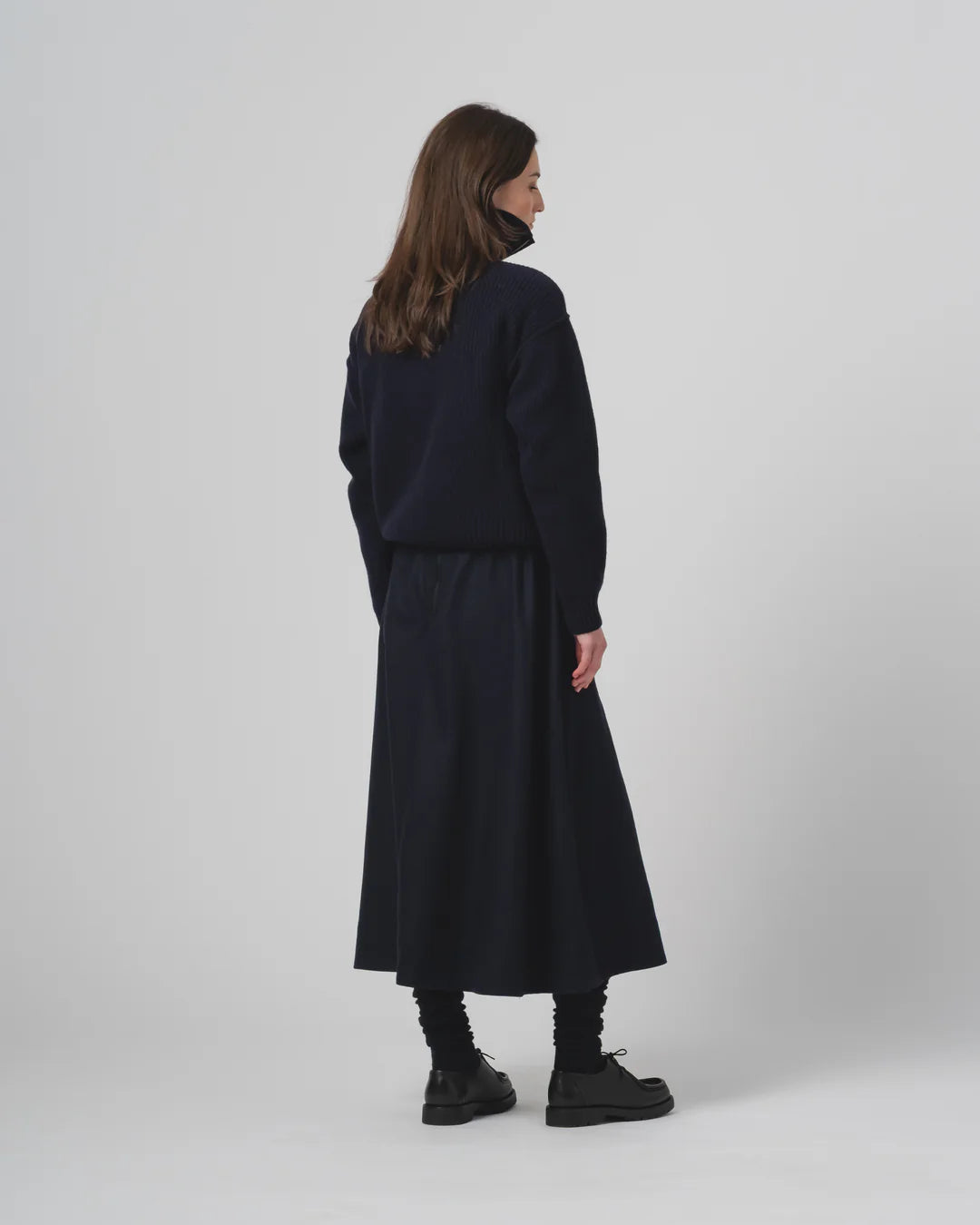 Meadow Skirt Cashart Wool Inkt