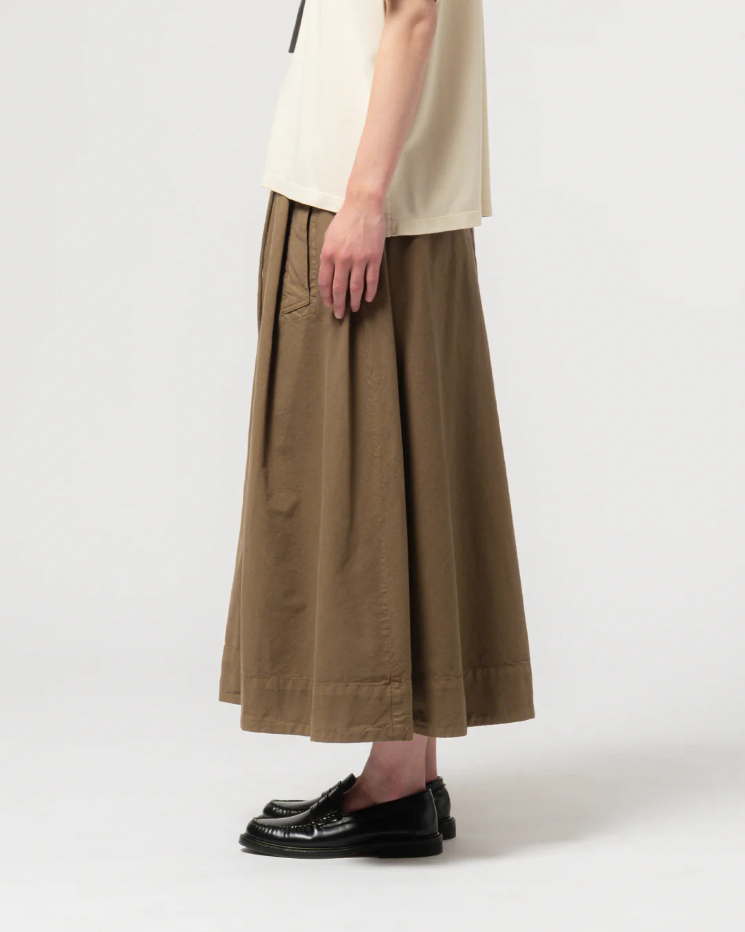 Meadow skirt  cotton linen canteen green