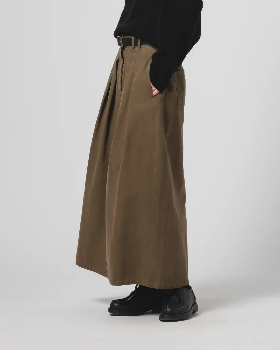 Bulb Skirt Canvas Fossil Green