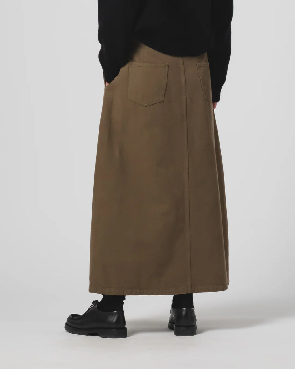 Bulb Skirt Canvas Fossil Green