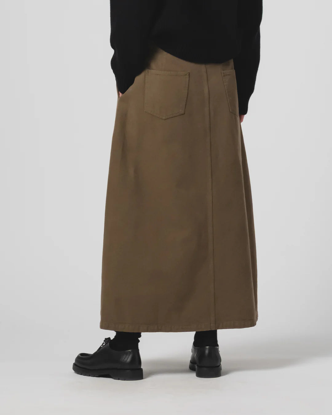 Bulb Skirt Canvas Fossil Green