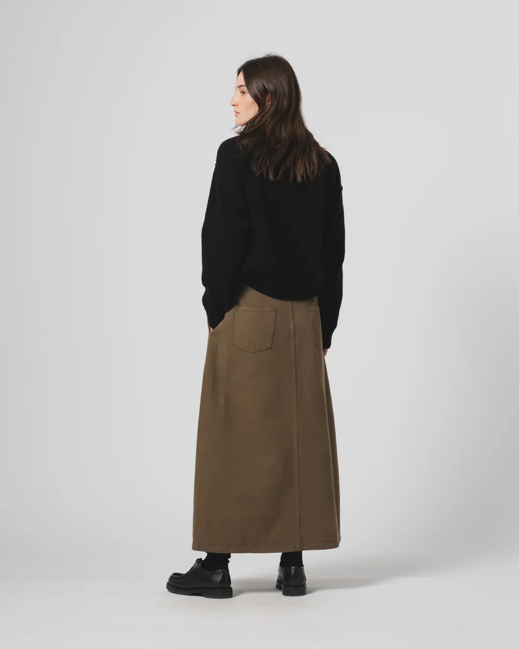 Bulb Skirt Canvas Fossil Green
