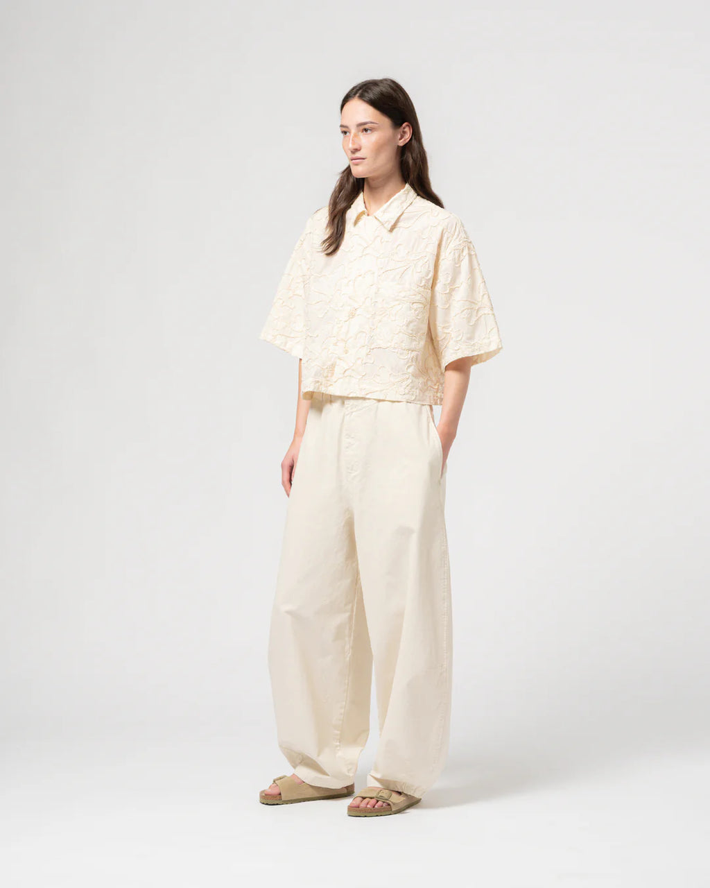 Sumatra shirt lilly cotton wheat