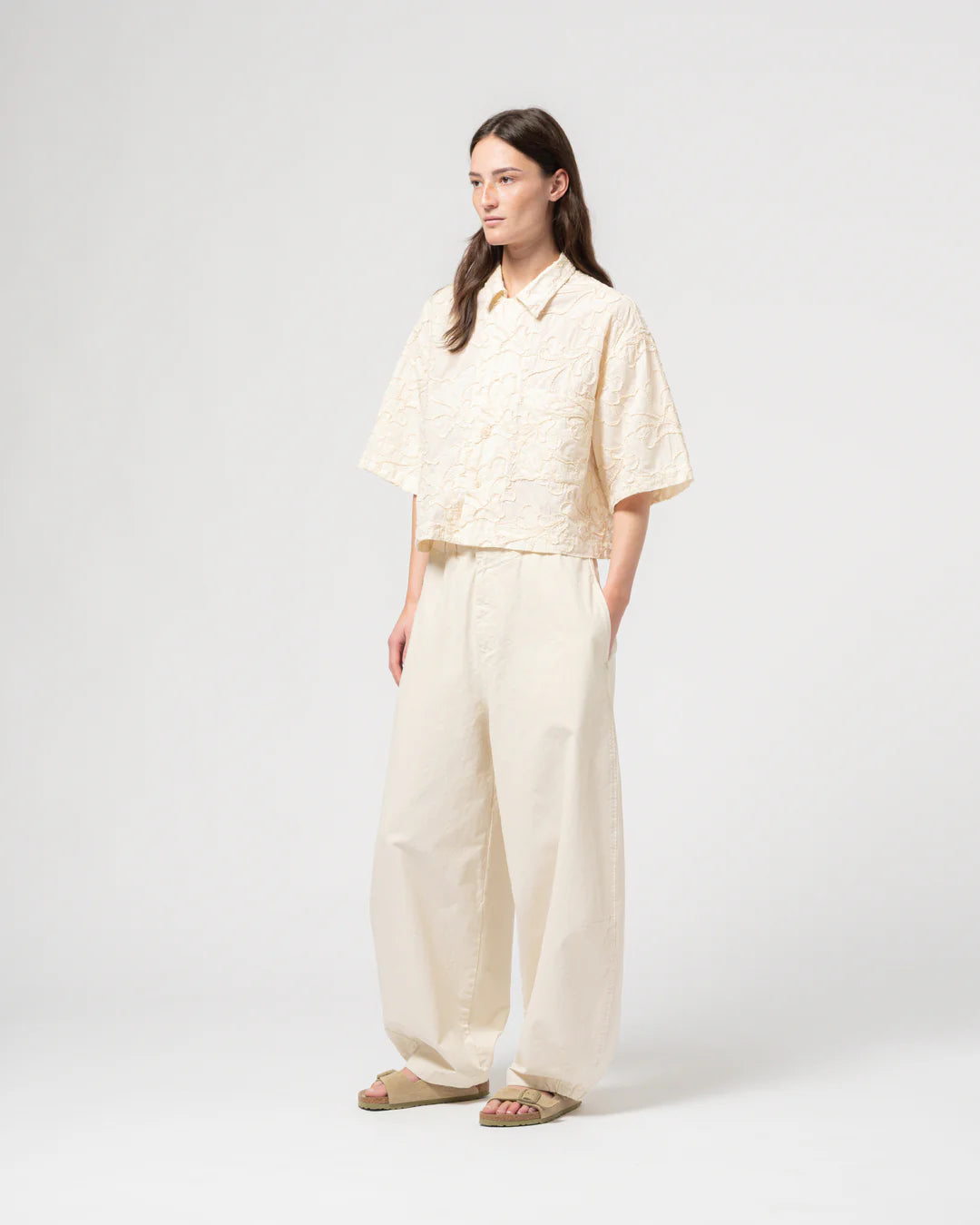Sumatra shirt lilly cotton wheat