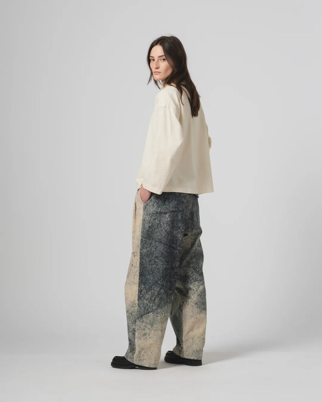 Guard Smock Slub Cotton Off White