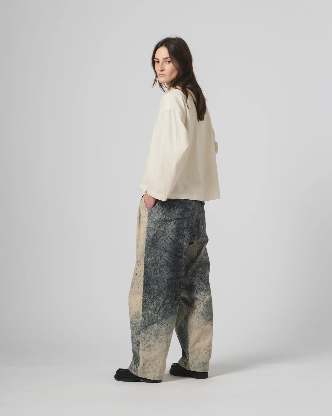 Guard Smock Slub Cotton Off White