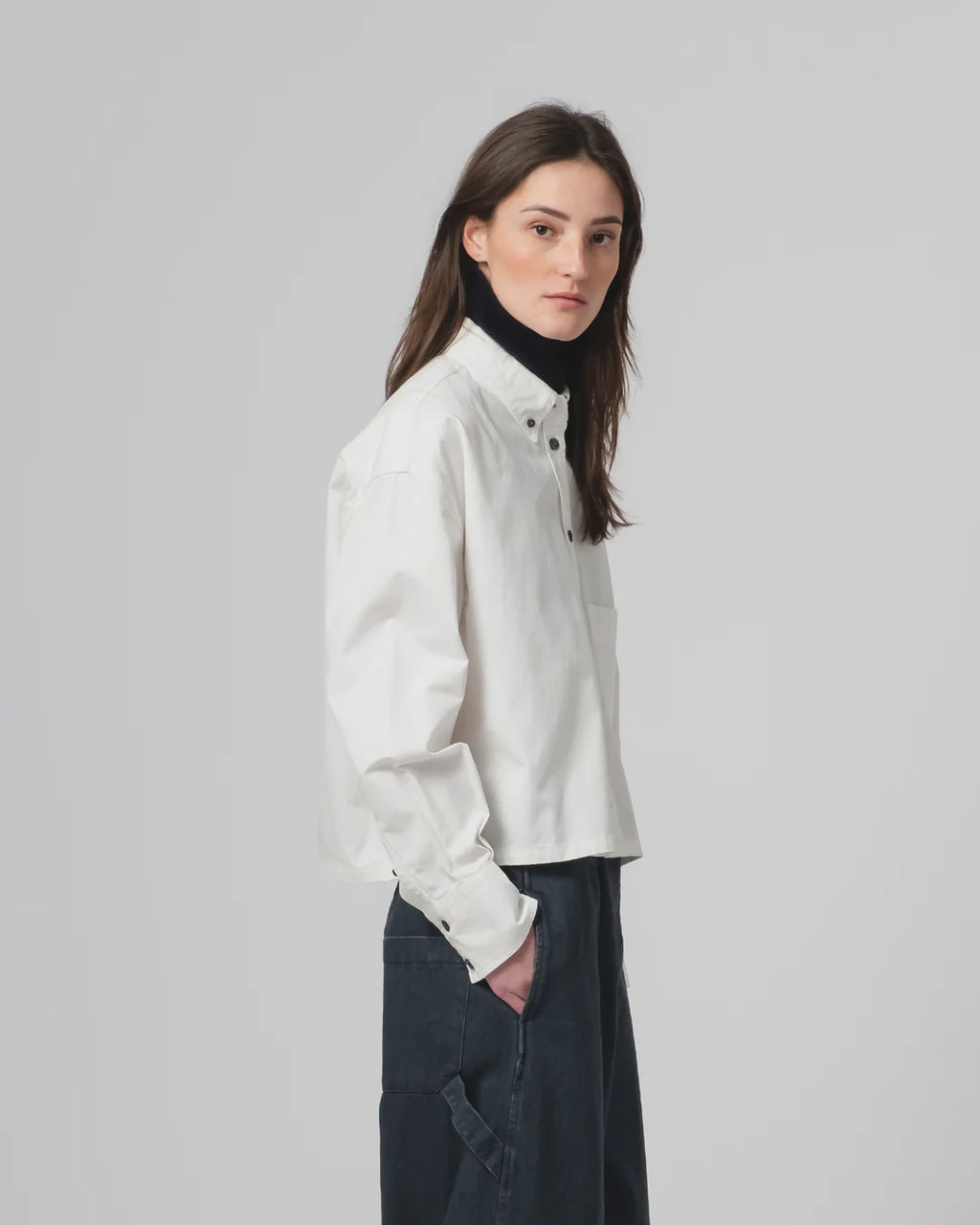 Cubic Shirt Popeline Milk