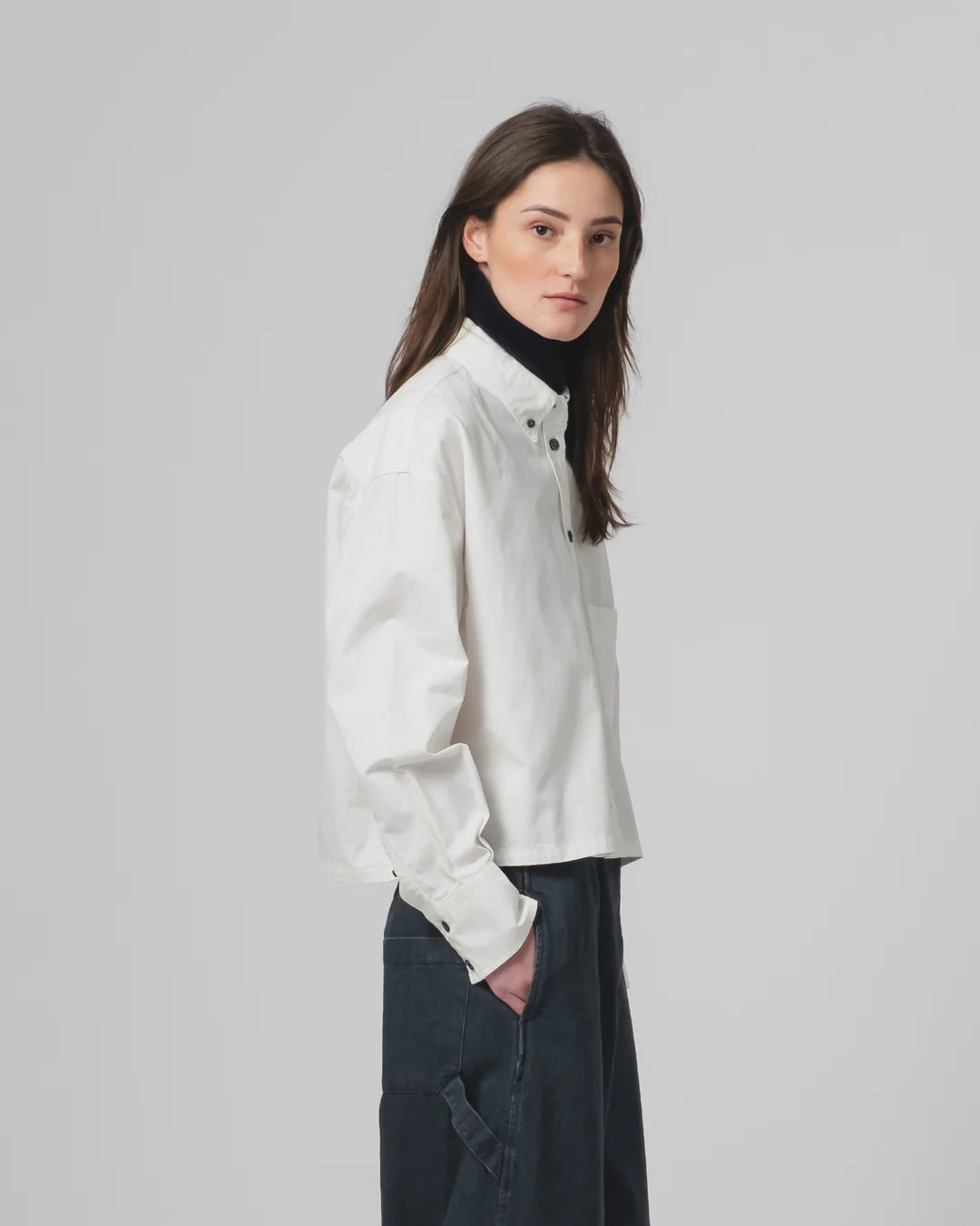 Cubic Shirt Popeline Milk