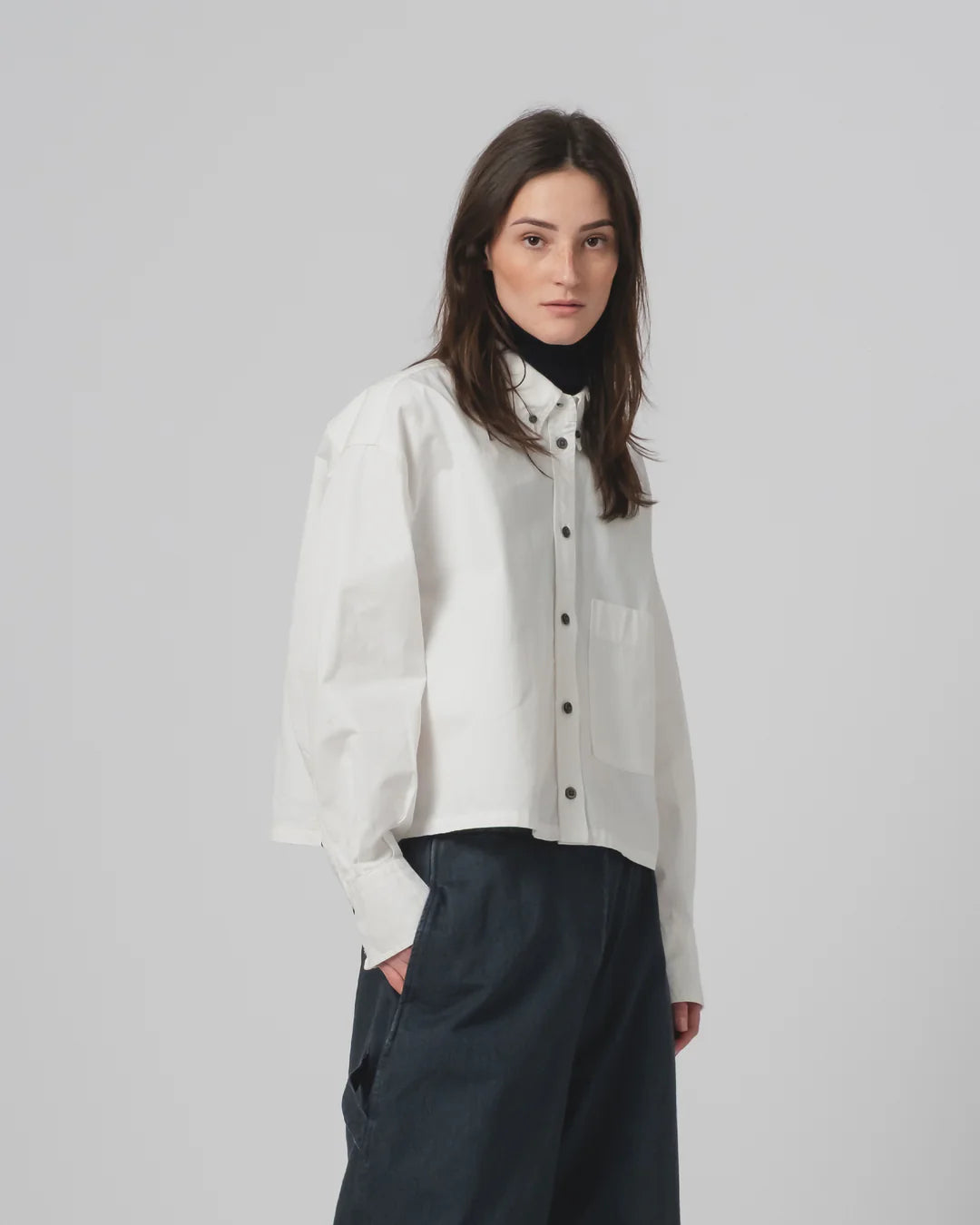 Cubic Shirt Popeline Milk