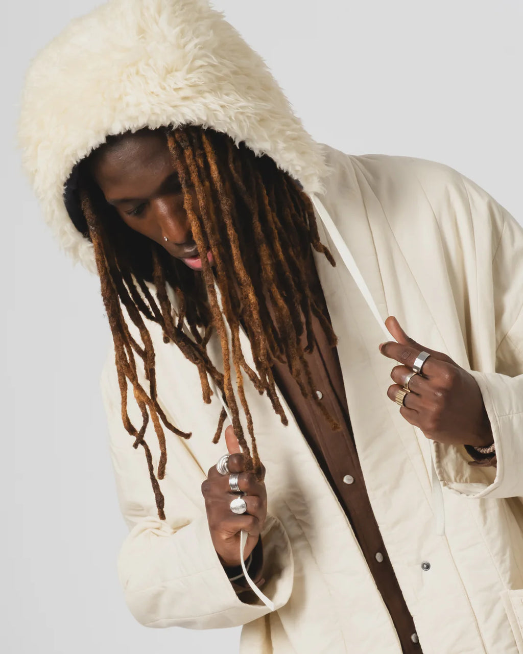 Cagoule Alaska Fluff Ecru