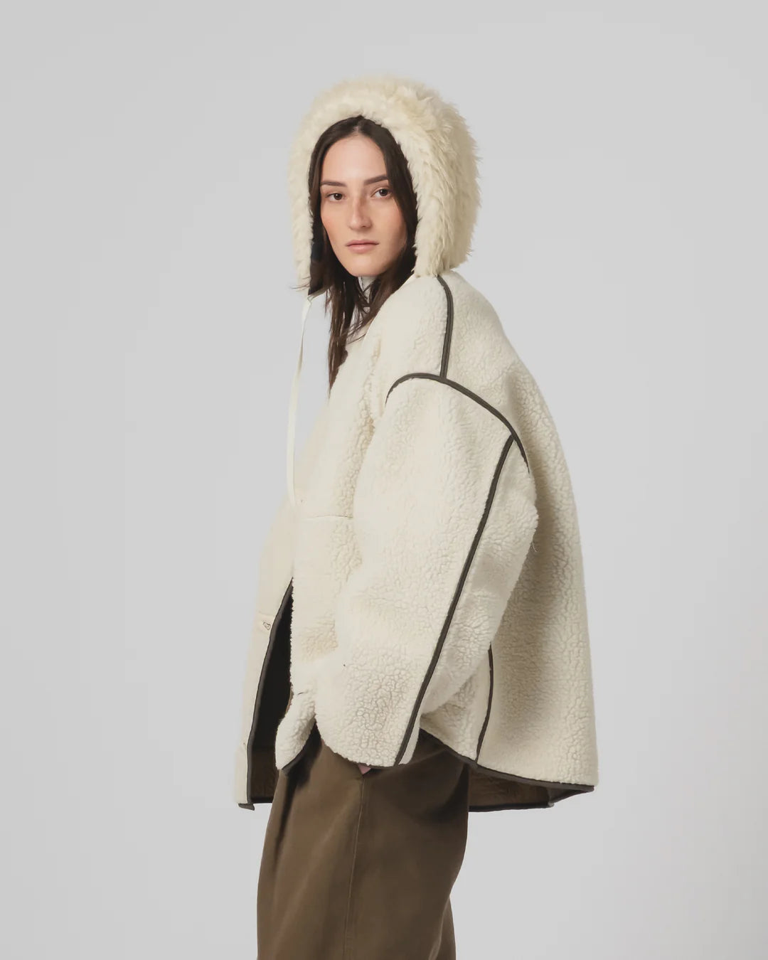 Cagoule Alaska Fluff Ecru