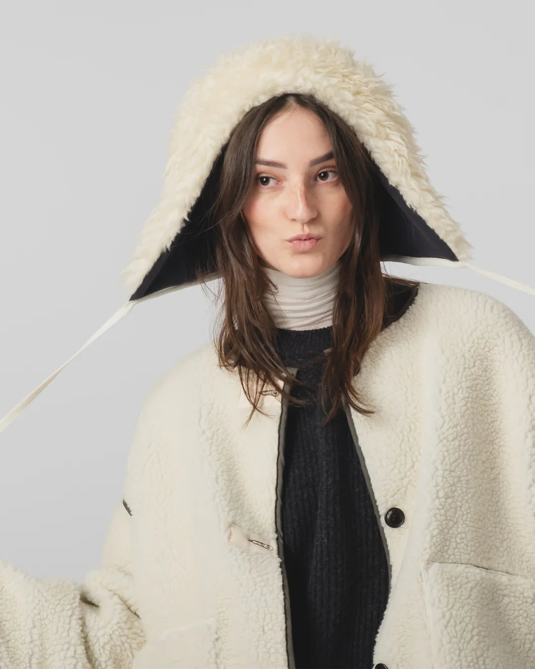 Cagoule Alaska Fluff Ecru